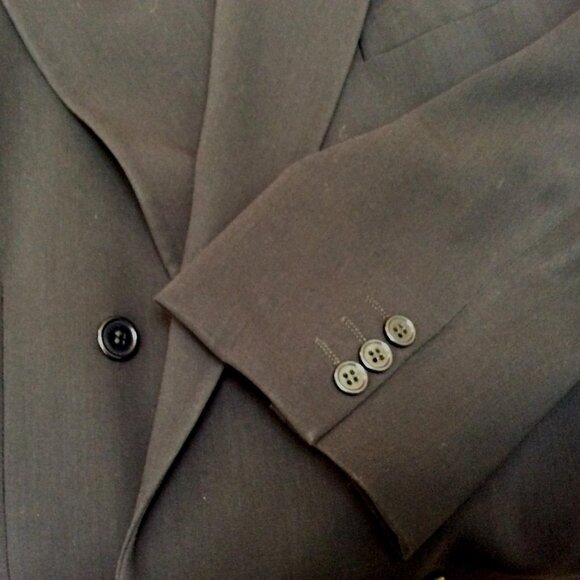 MANI by Armani Double Breasted Suit Jacket Blazer Size 44L - Picture 6 of 6